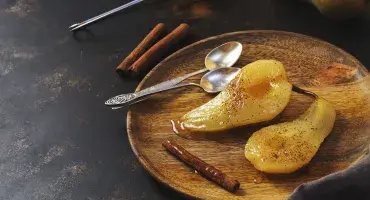 AGA Pears in White Wine with Ginger