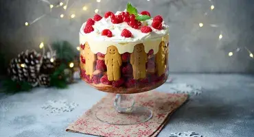 Classic Trifle with Gingerbread People