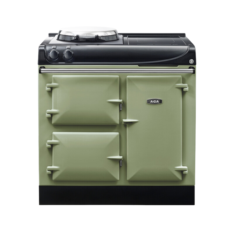 AGA Compact 90 3-door Hotplate + Induction Olivine