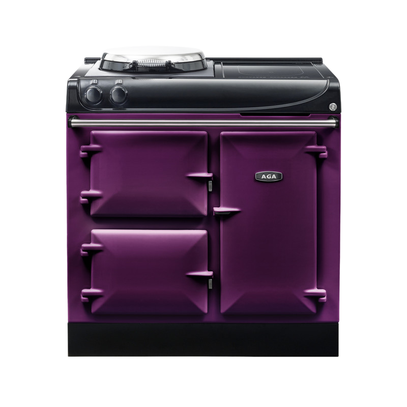 AGA Compact 90 3-door Hotplate + Induction Aubergine