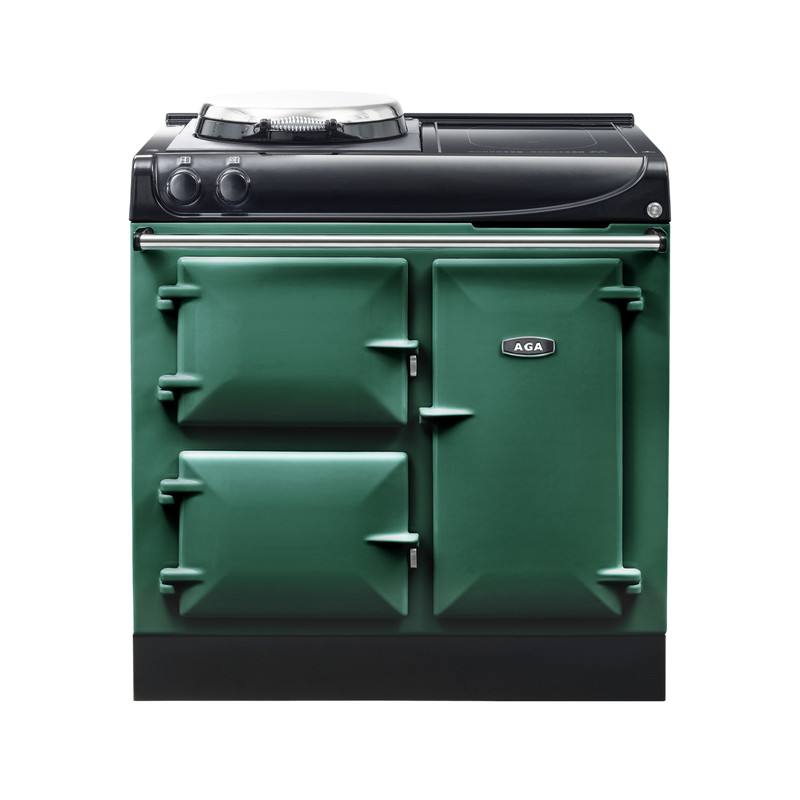 AGA Compact 90 3-door Hotplate + Induction British Racing Green
