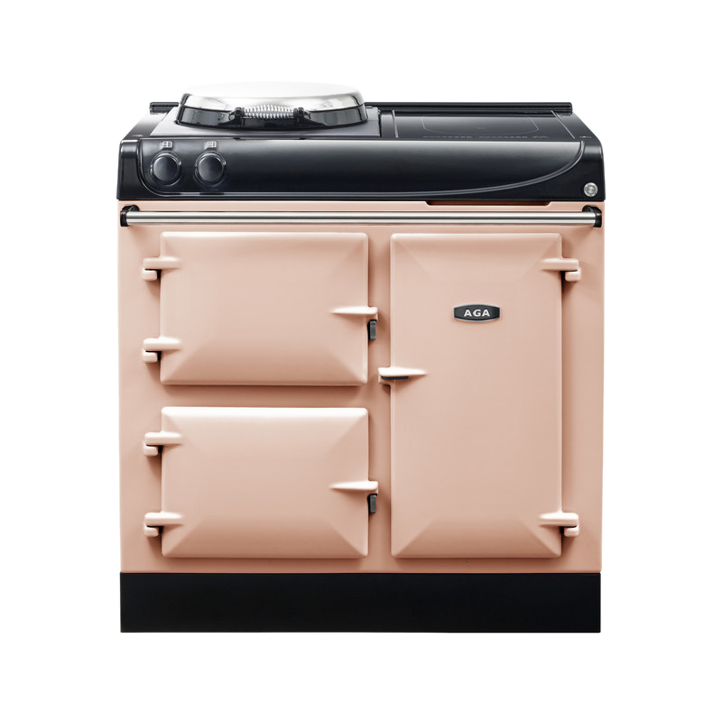 AGA Compact 90 3-door Hotplate + Induction Blush