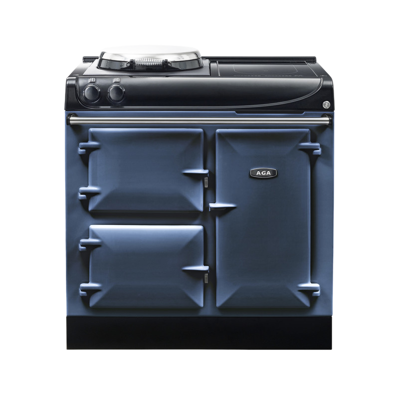 AGA Compact 90 3-door Hotplate + Induction Dark Blue