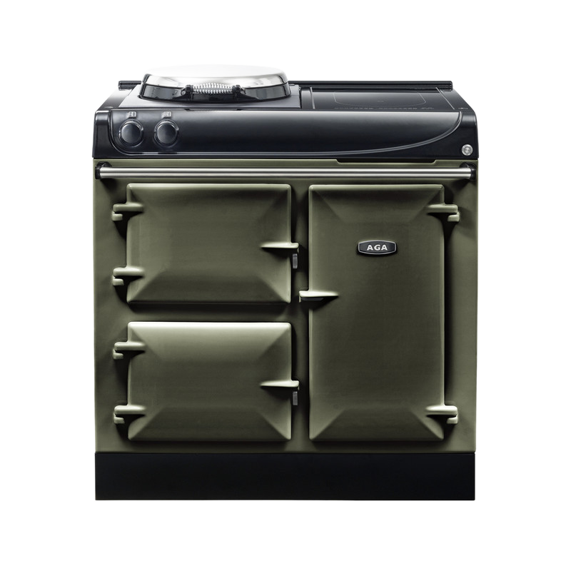 AGA Compact 90 3-door Hotplate + Induction Pewter