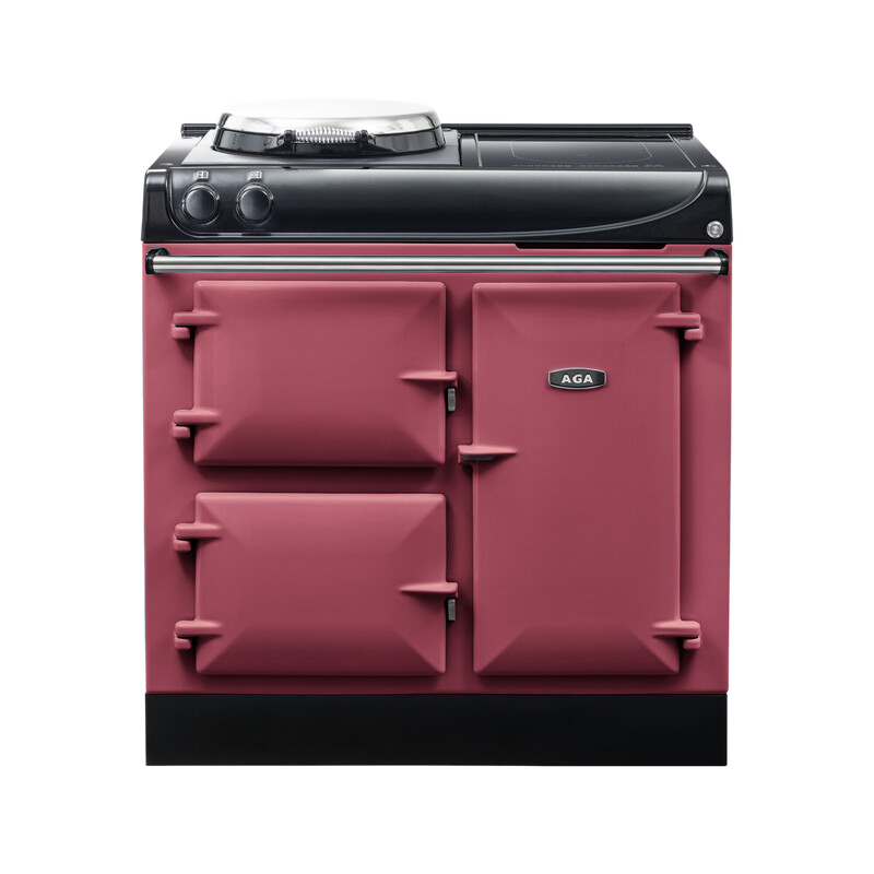 AGA Compact 90 3-door Hotplate + Induction Raspberry