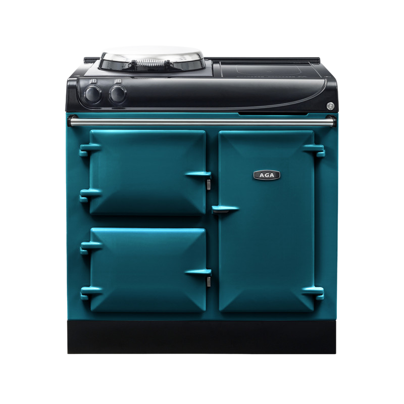 AGA Compact 90 3-door Hotplate + Induction Salcombe Blue