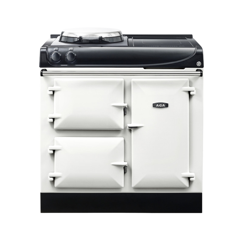 AGA Compact 90 3-door Hotplate + Induction White