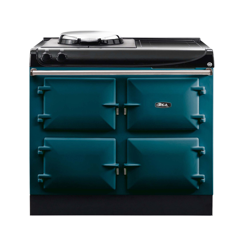 AGA Compact 100 4-door Hotplate + Induction Salcombe Blue