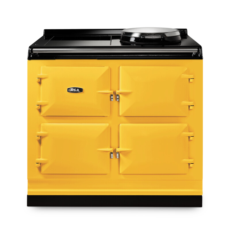 AGA Signature 100 Hotplate + Induction Hob Mustard