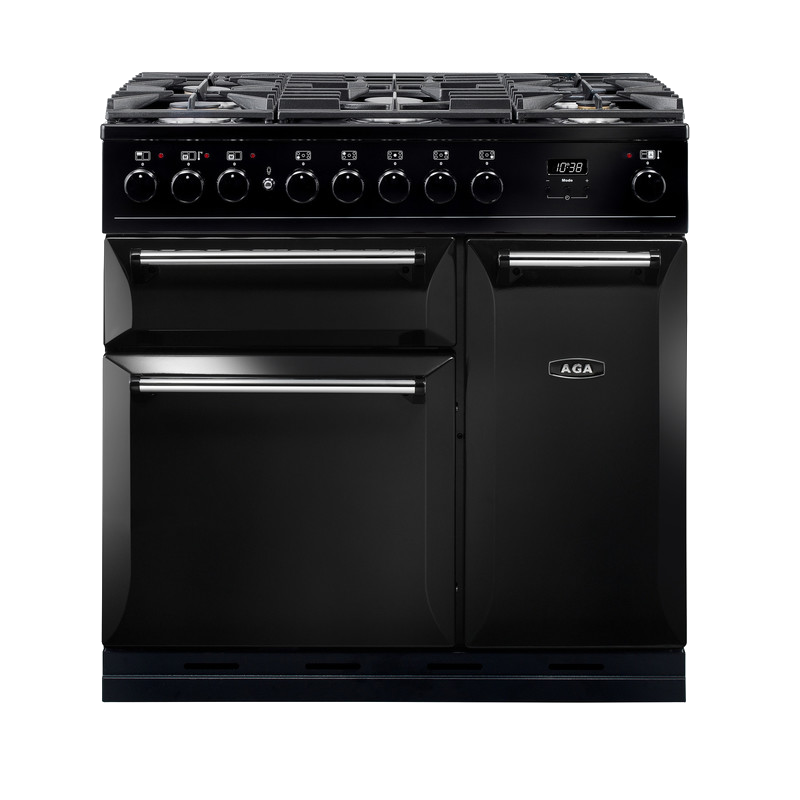 AGA Masterchef Deluxe 90 Dual Fuel Black