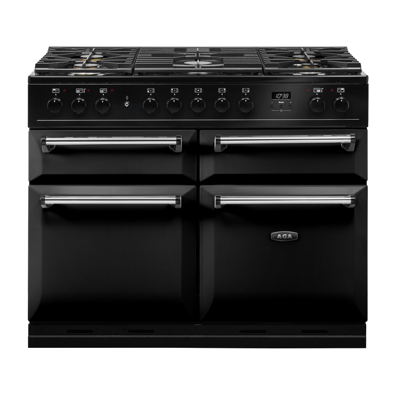 AGA Masterchef Deluxe 110 Dual Fuel Black