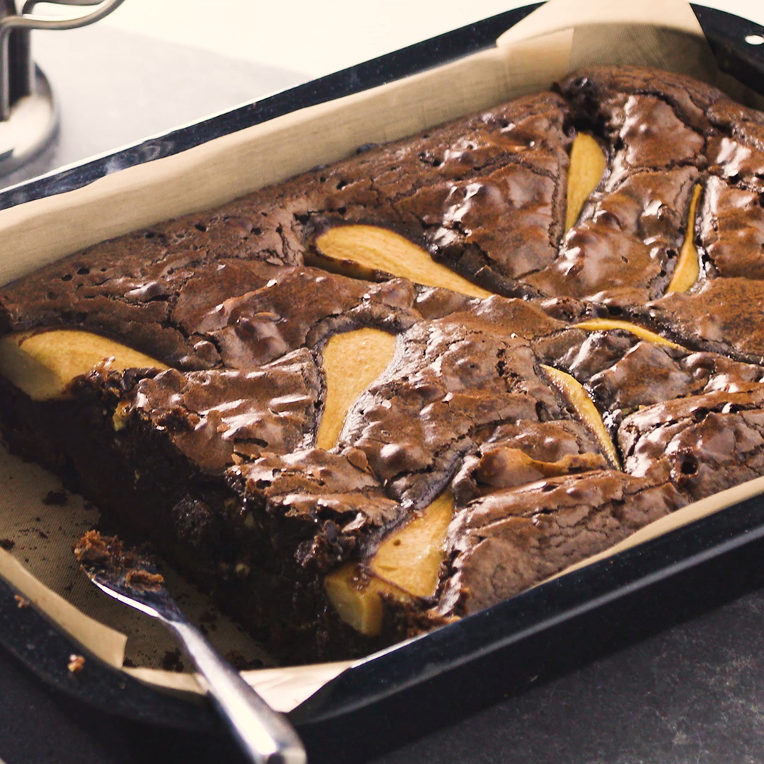 Chocolate & Pear Brownie