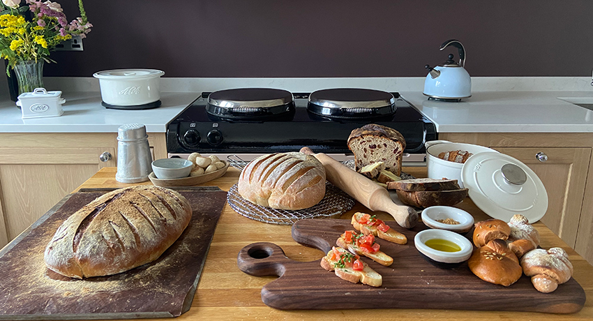 Freshly made bread from AGA Facebook live