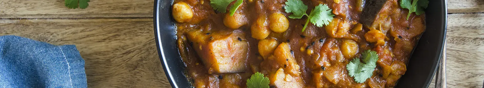 Aubergine, Butternut Squash and Chickpea Curry