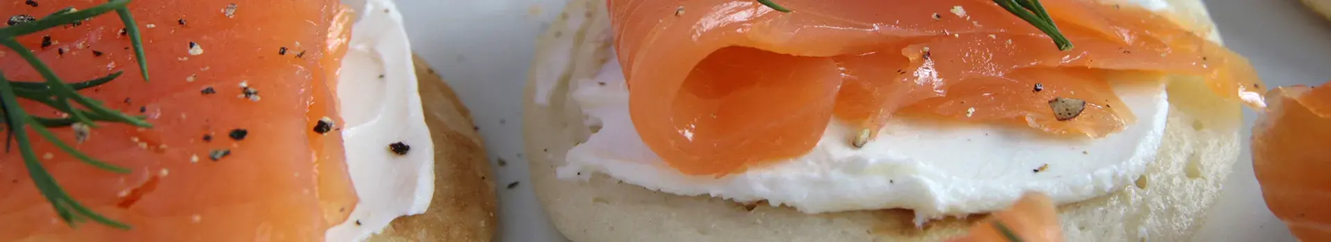 Buckwheat Blinis With Crème Fraiche and Smoked Salmon