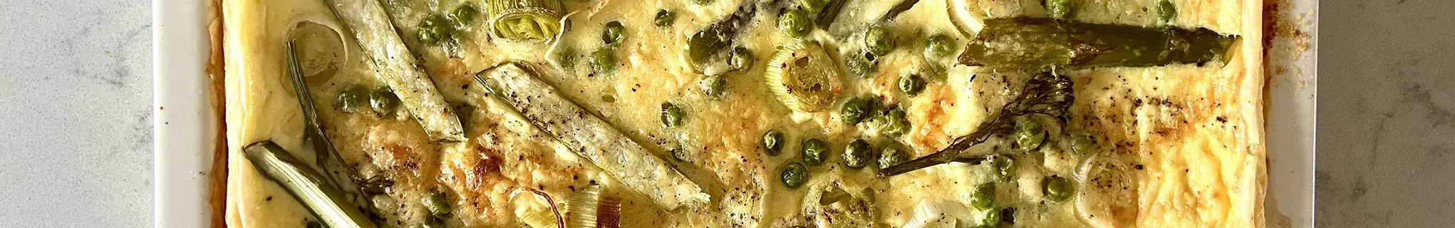 Spring Vegetable Puff Pastry Tart