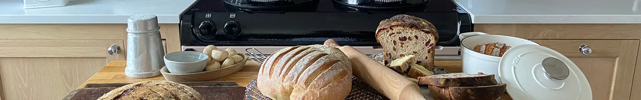 A selection of freshly baked bread