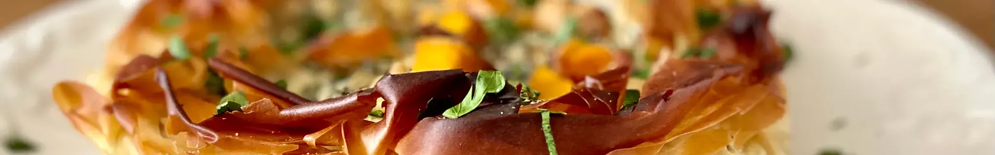 Butternut Squash, Spinach and Ricotta Filo Galette
