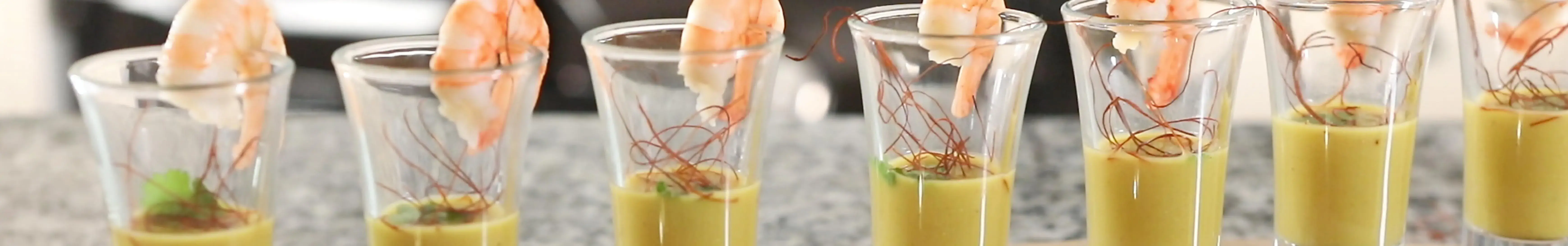 Shots of Prawn Laksa