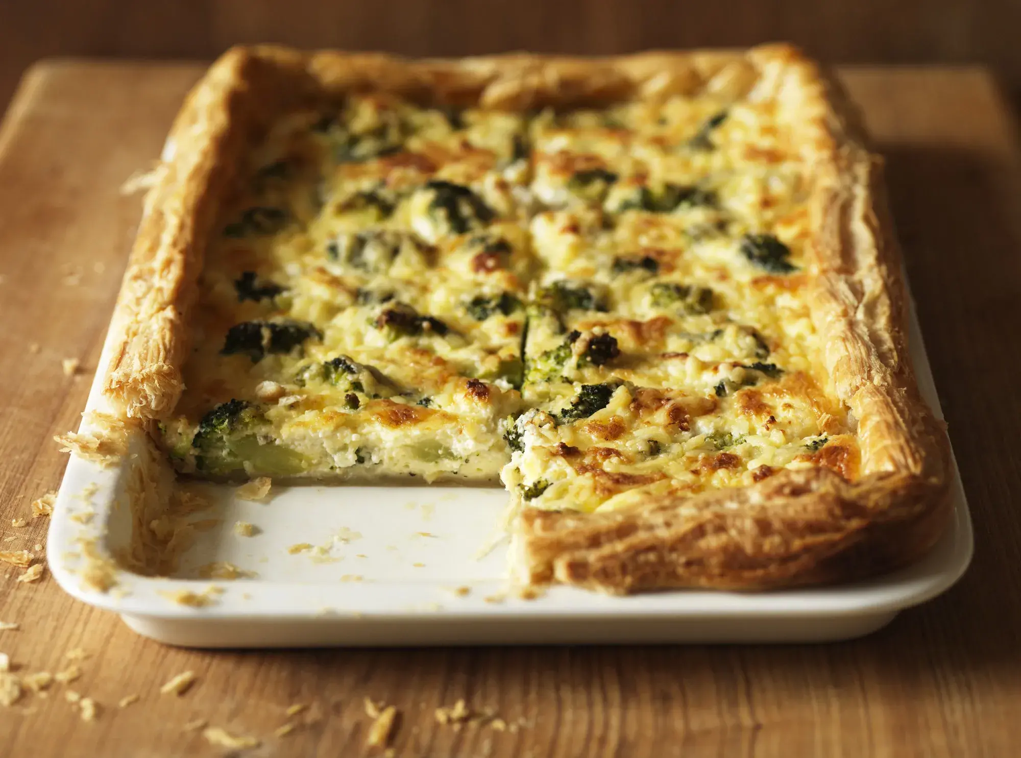 Broccoli and Goats' Cheese Tart