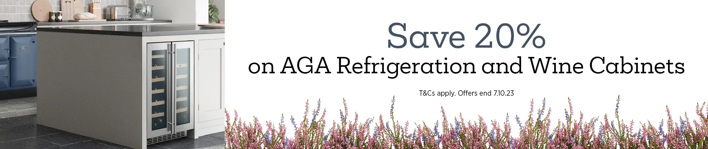 Save 20% off AGA Refrigeration and Wine Cabinets 