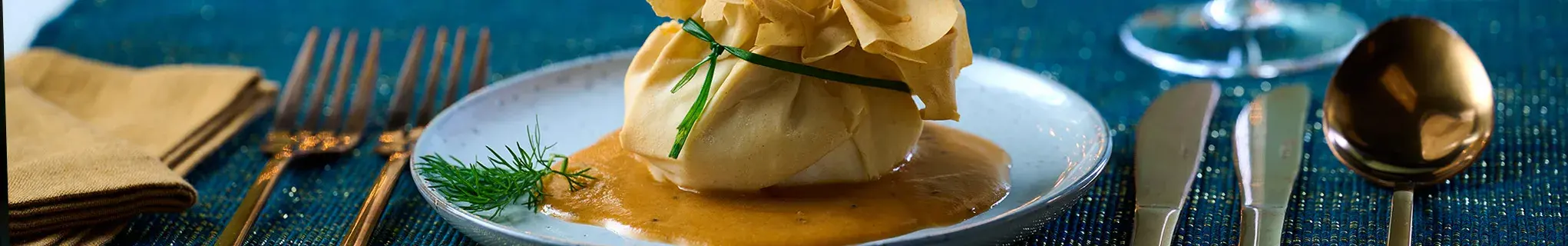 Fishy Parcels with Cheat’s Lobster Sauce