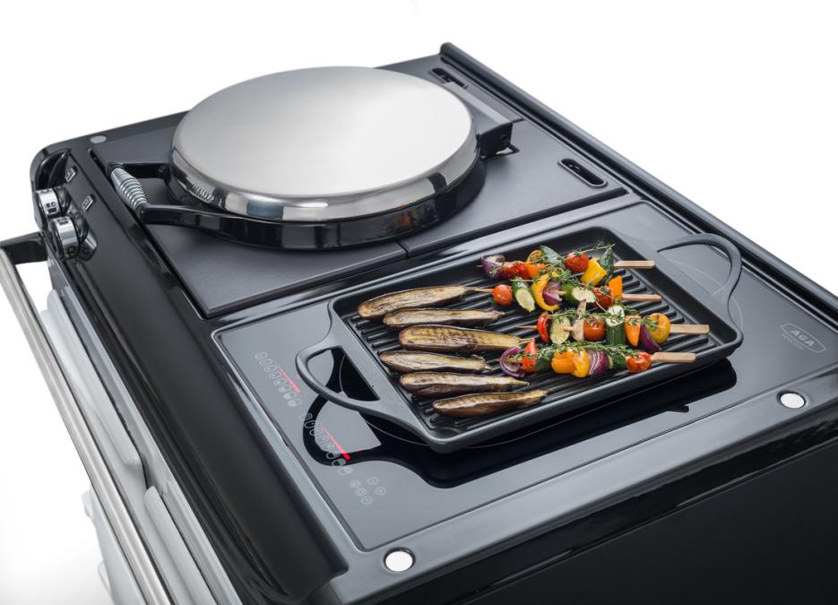 AGA eR3 Series 100 Electric with Induction Hob Pewter with Stainless