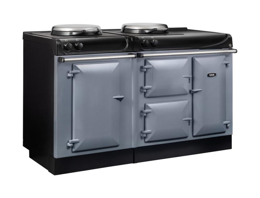 AGA eR3 Series 150 Electric with Induction Hob Dove with Stainless