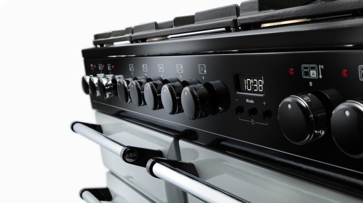 AGA Masterchef Deluxe 110 Induction Pewter with Chrome trim AGA Living