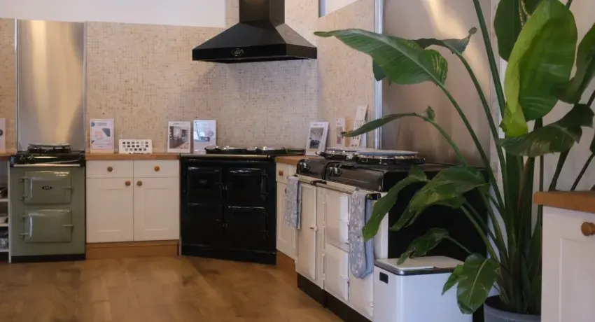 AGA 60 , AGA eR7 and AGA eR3 models at Highfield Chimney Solutions showroom