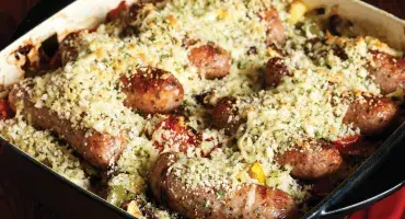 Hearty Veg and Sausage Bake