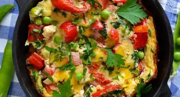Vegetable frittata 