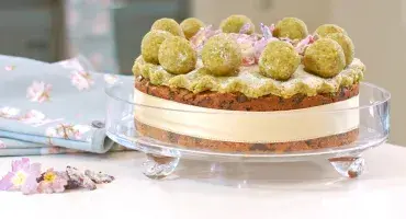 Pistachio Simnel Cake