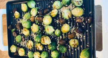 Sprouts with Chestnuts & Toasted Hazelnuts 