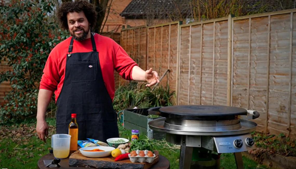 Adam Purnell by the AGA Outdoor Grill