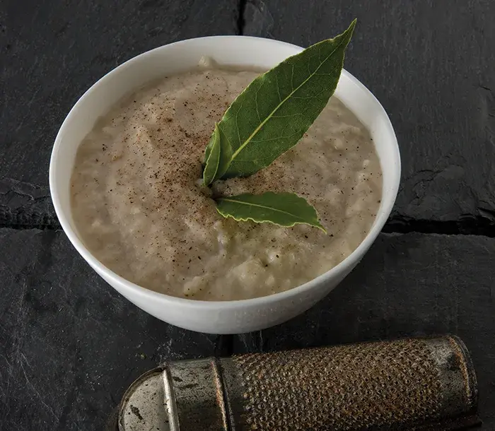 Bread sauce in a bowl