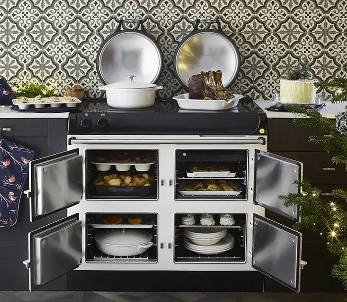 AGA R3 Series cooker with doors open