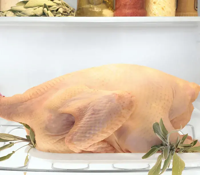 Turkey in the refrigerator