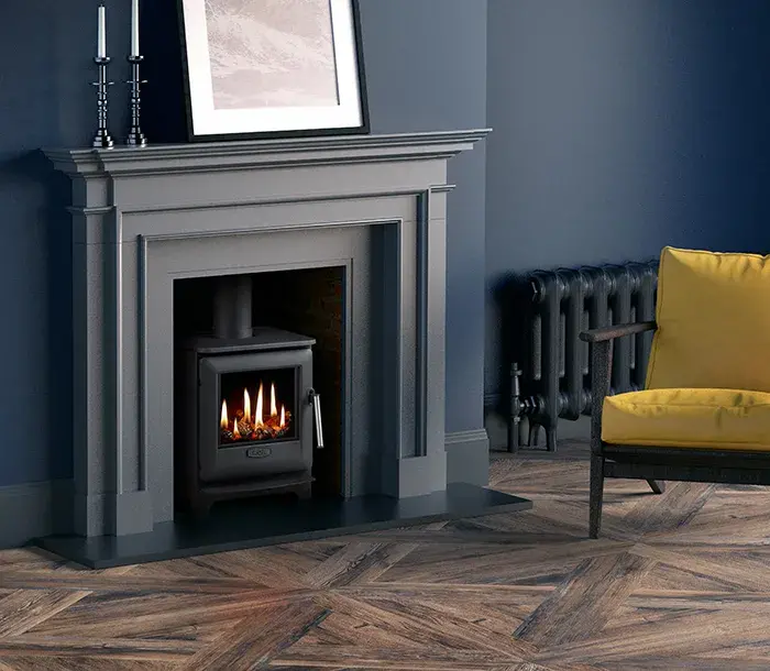 AGA Ludlow gas stove in contemporary living space