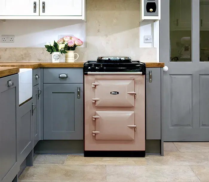 AGA 60 with hotplate in Blush 