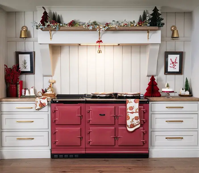 AGA 7 Series in Raspberry with pomegranate textiles