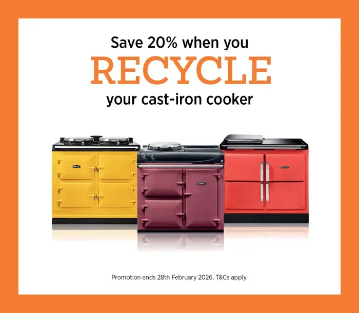 Recycle your cast-iron cooker and save 20% on a new AGA 
