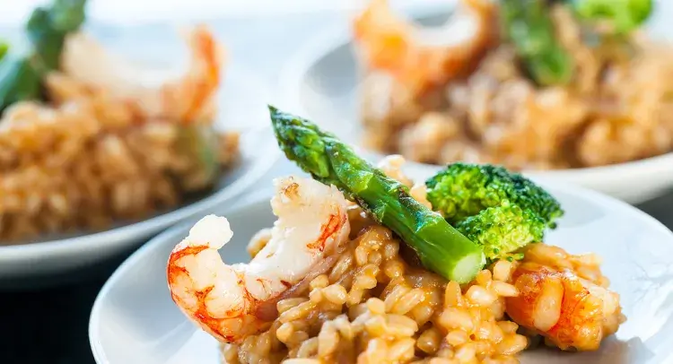 Asparagus and Prawn Risotto