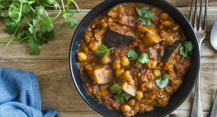 Aubergine, Butternut Squash and Chickpea Curry