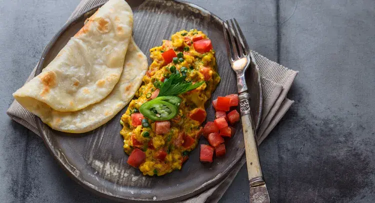 Ande Ki Bhurji - Scrambled Eggs, Indian Style