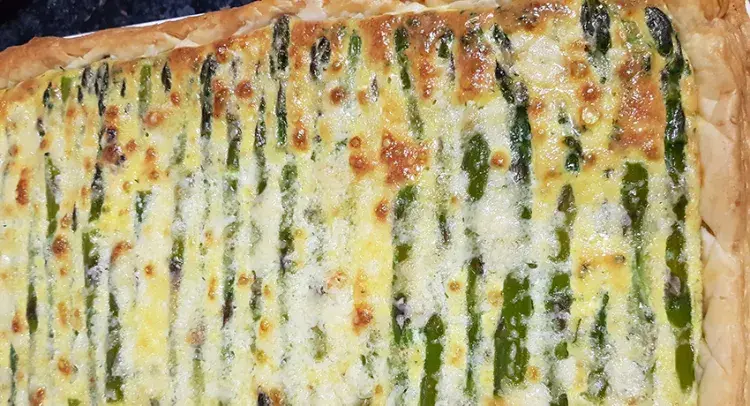 Asparagus & Goats Cheese Tart