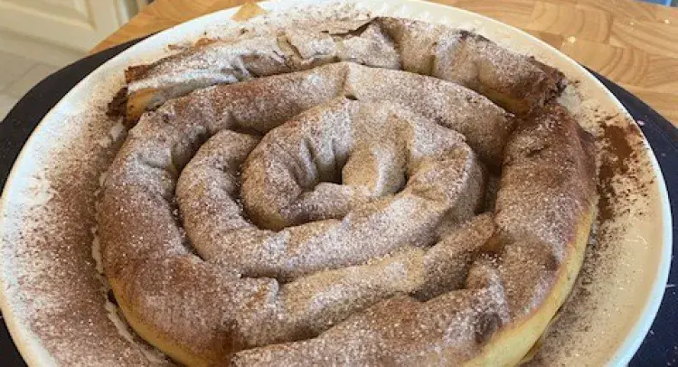 Chocolate, Date & Almond Filo Cake