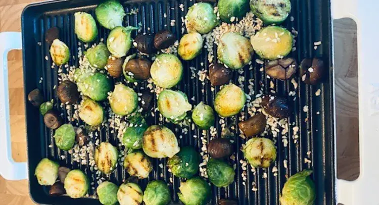 Sprouts with Chestnuts & Toasted Hazelnuts 