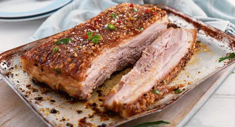Slow roasted pork
