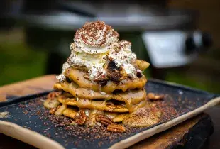 Salted Banoffee & Pecan Pancakes